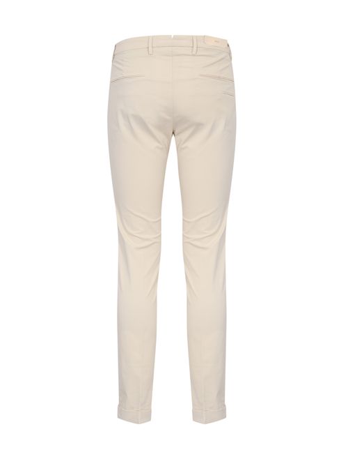 Pantalone in raso di cotone Gesso BRIGLIA | BG03 30012700103